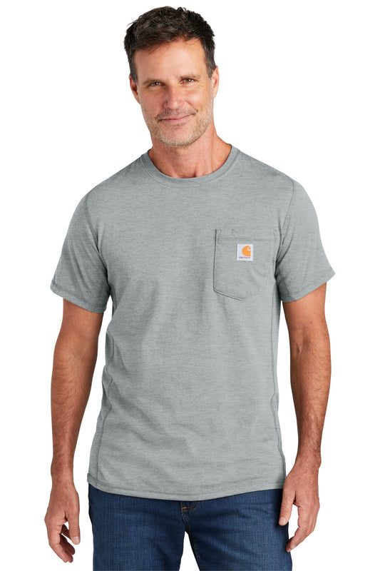 Carhartt Force Short Sleeve Pocket T-Shirt CT106652 Heather Grey