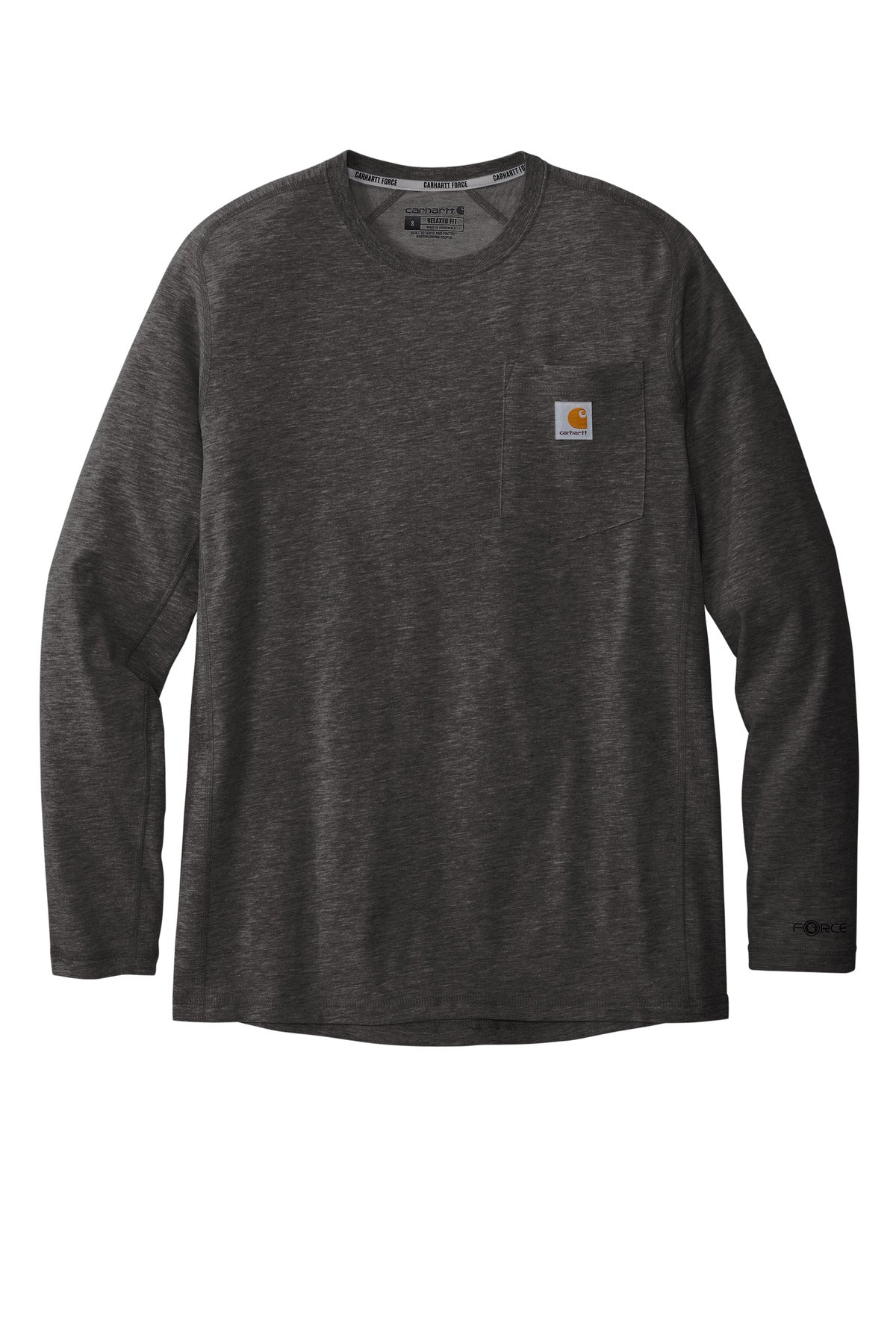 Carhartt Force Long Sleeve Pocket T-Shirt CT106656 Carbon Heather