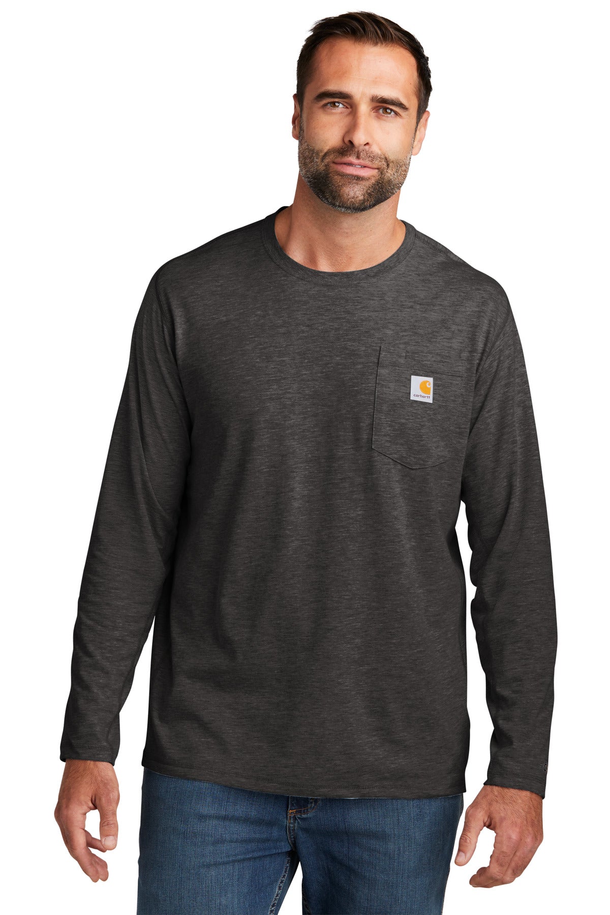 Carhartt Force Long Sleeve Pocket T-Shirt CT106656 Carbon Heather