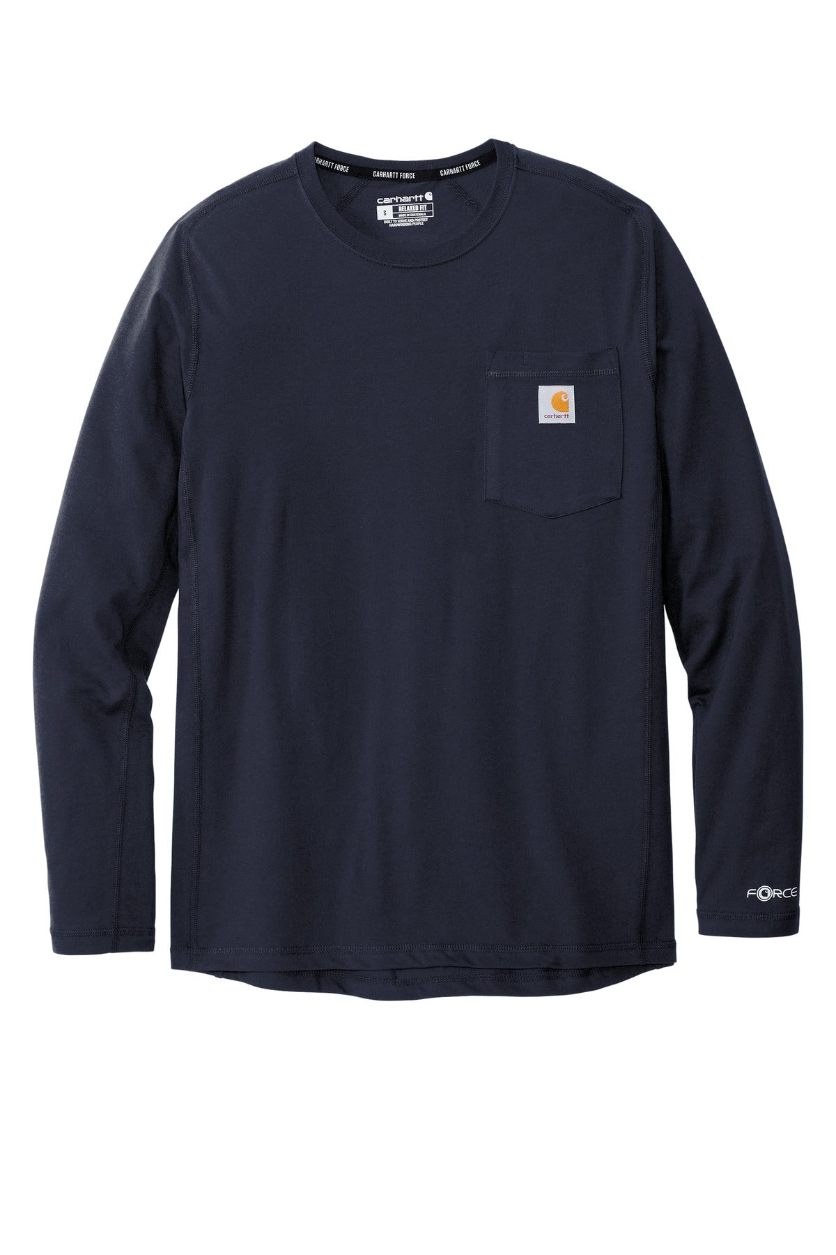 Carhartt Force Long Sleeve Pocket T-Shirt CT106656 Navy