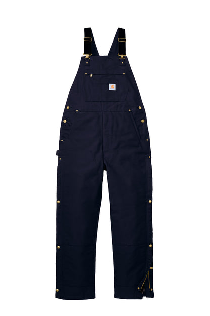Carhartt Firm Duck Insulated Bib Overalls CT106672 Dark Navy