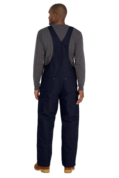 Carhartt Firm Duck Insulated Bib Overalls CT106672 Dark Navy