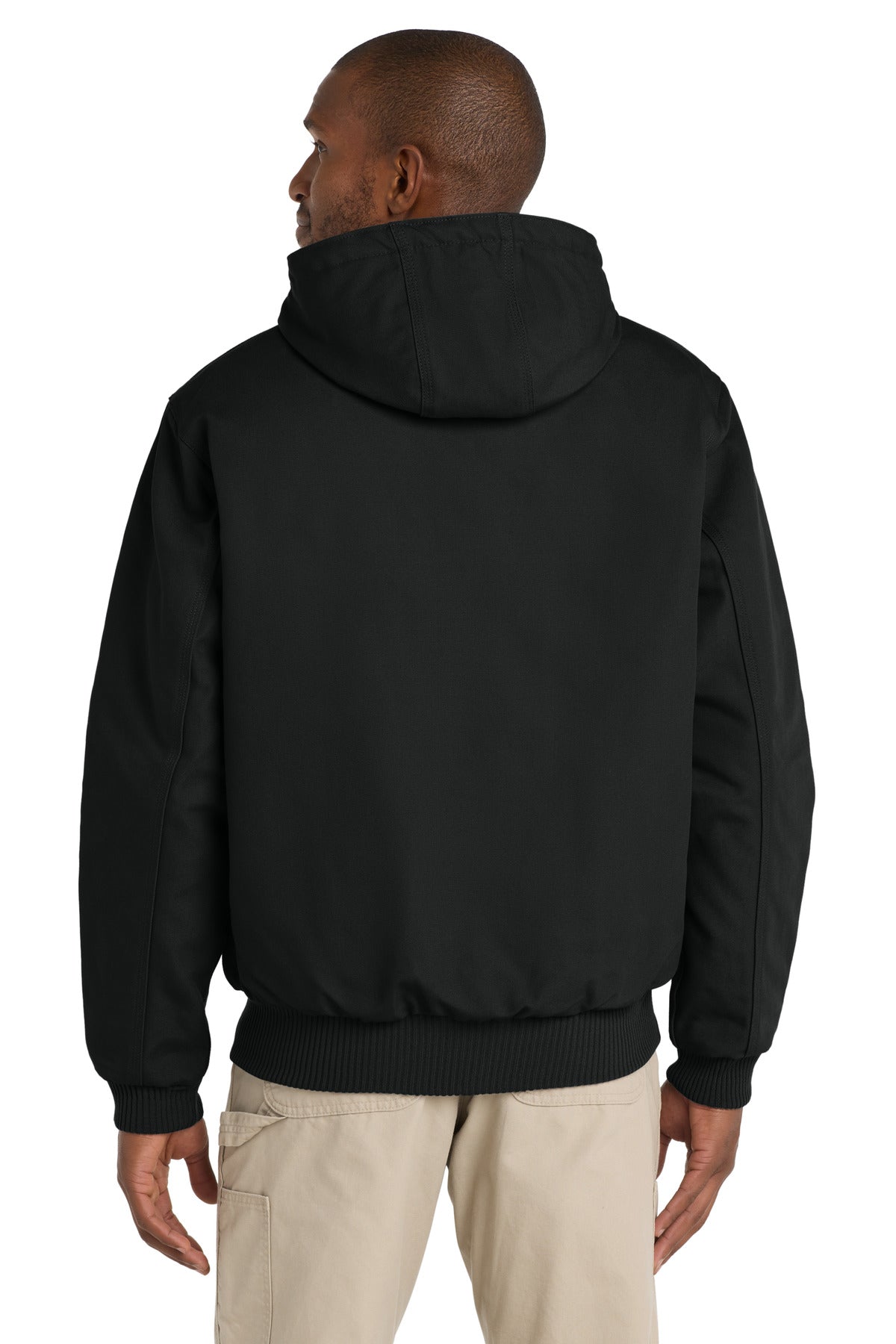 Carhartt  Quilted-Flanne-Lined Duck Active Jac. CT106677 Black