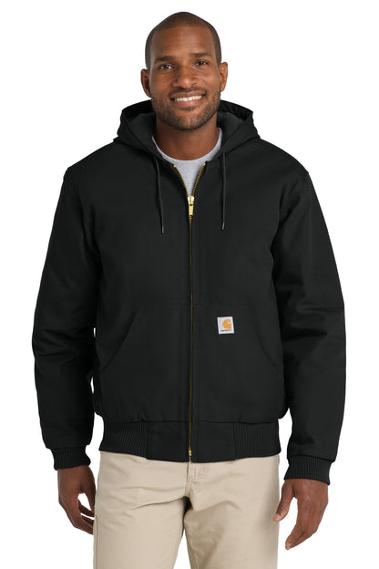 Carhartt  Quilted-Flanne-Lined Duck Active Jac. CT106677 Black