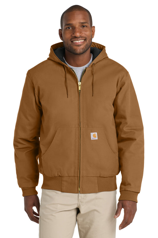 Carhartt  Quilted-Flanne-Lined Duck Active Jac. CT106677 Carhartt Brown