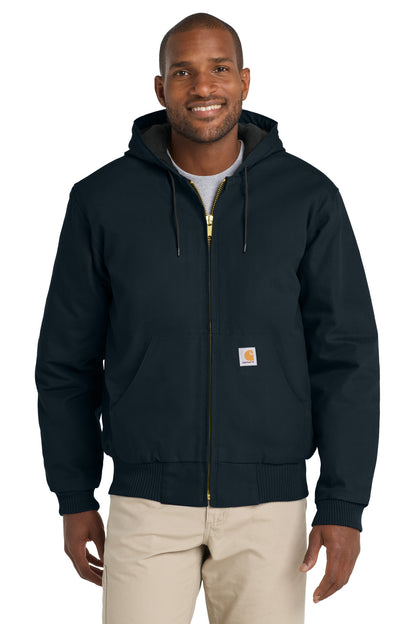 Carhartt  Quilted-Flanne-Lined Duck Active Jac. CT106677 Dark Navy