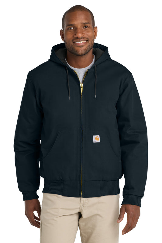 Carhartt  Quilted-Flanne-Lined Duck Active Jac. CT106677 Dark Navy