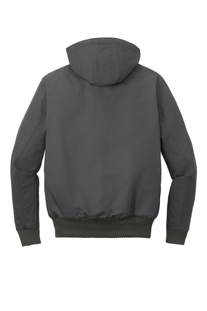 Carhartt Quilted-Flanne-Lined Duck Active Jac CT106677 Gravel