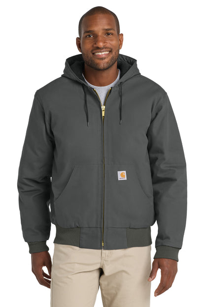 Carhartt  Quilted-Flanne-Lined Duck Active Jac. CT106677 Gravel