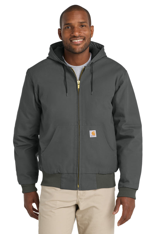 Carhartt  Quilted-Flanne-Lined Duck Active Jac. CT106677 Gravel