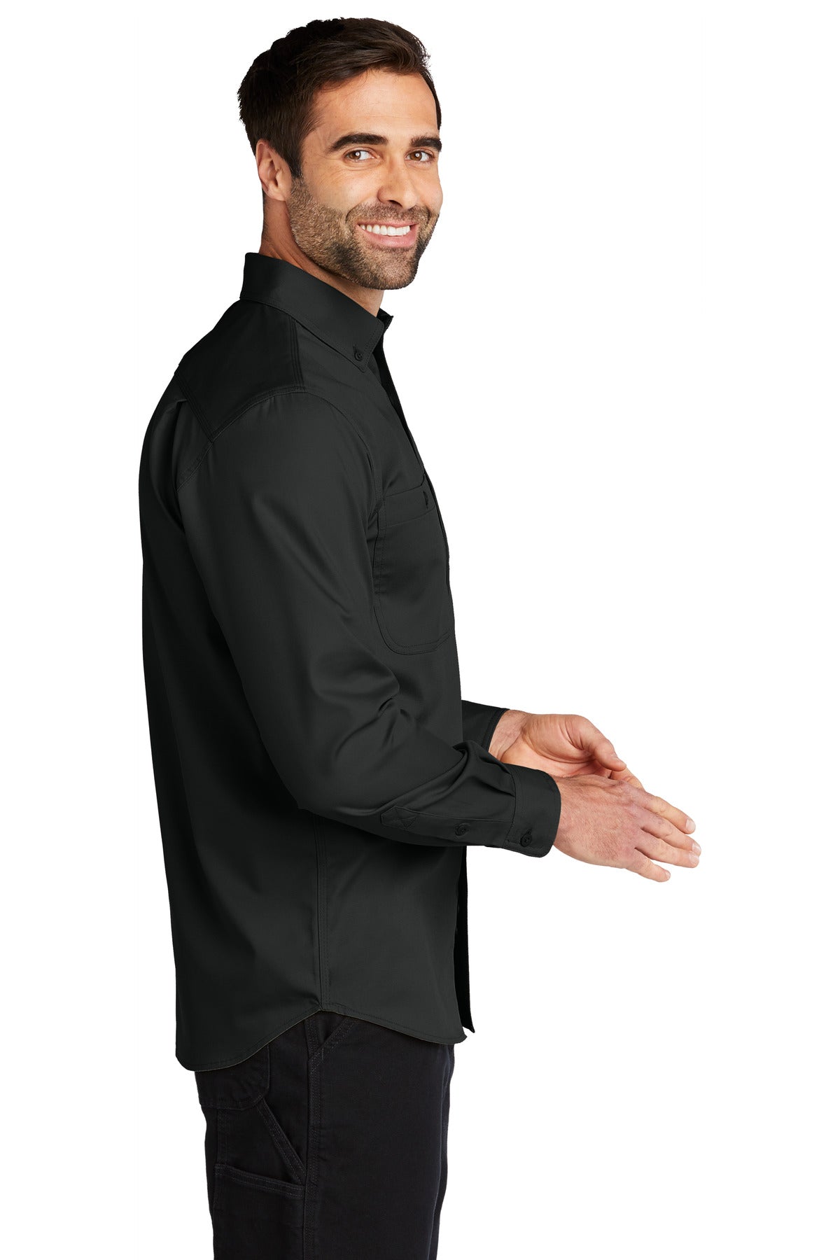 Carhartt Rugged Professional Series Long Sleeve Shirt CT106689 Black