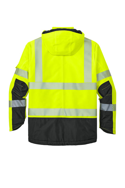 Carhartt ANSI 107 Class 3 Waterproof Heavyweight Insulated Jacket CT106694 Brite Lime