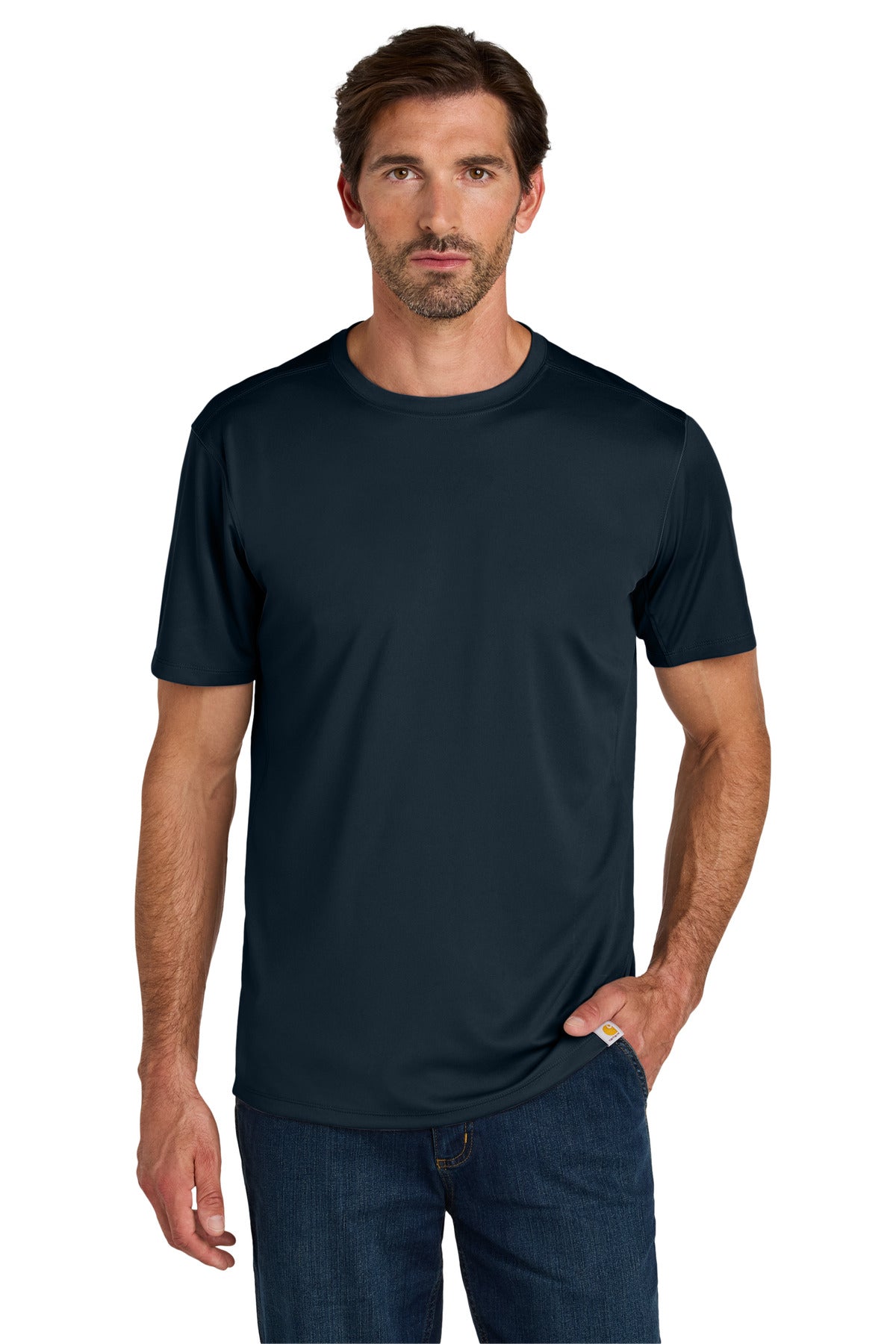 Carhartt Force Sun Defender Short Sleeve T-Shirt CT106868 Navy