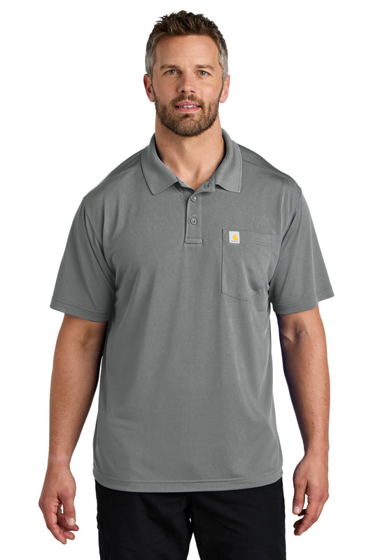 Carhartt Force Snag-Resistant Pocket Polo CT106880 Asphalt Grey