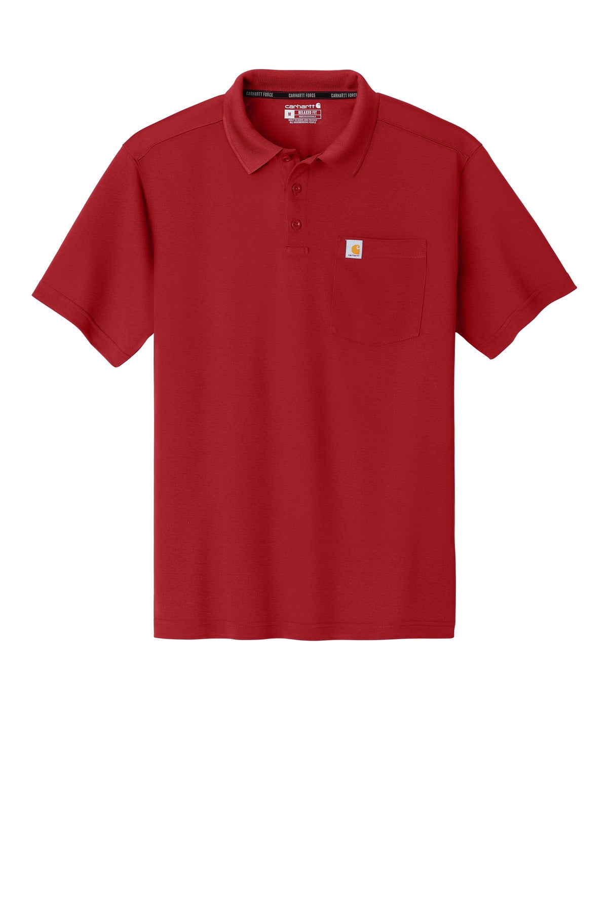 Carhartt Force Snag-Resistant Pocket Polo CT106880 Crimson Red