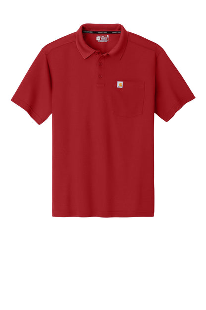 Carhartt Force Snag-Resistant Pocket Polo CT106880 Crimson Red