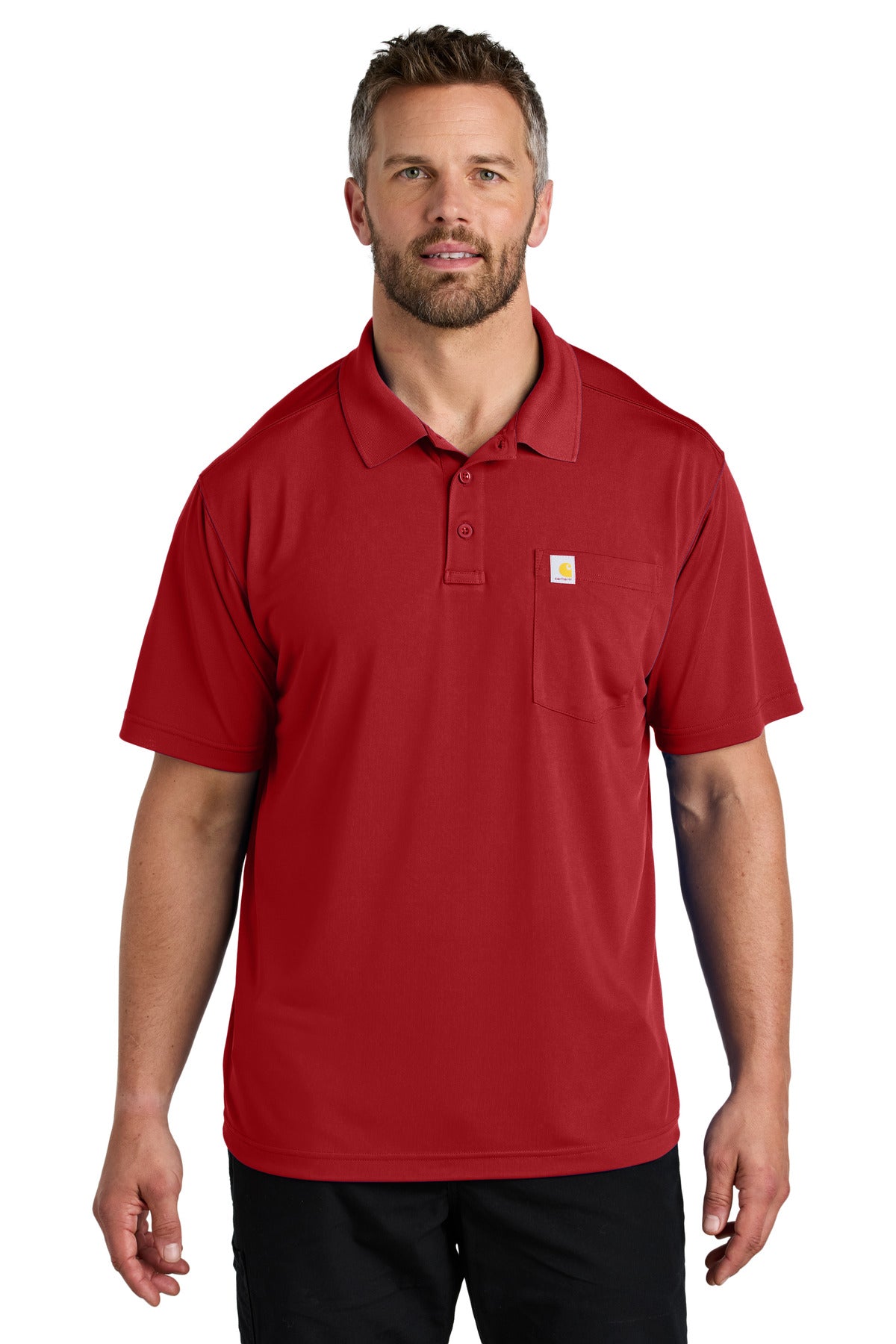 Carhartt Force Snag-Resistant Pocket Polo CT106880 Crimson Red