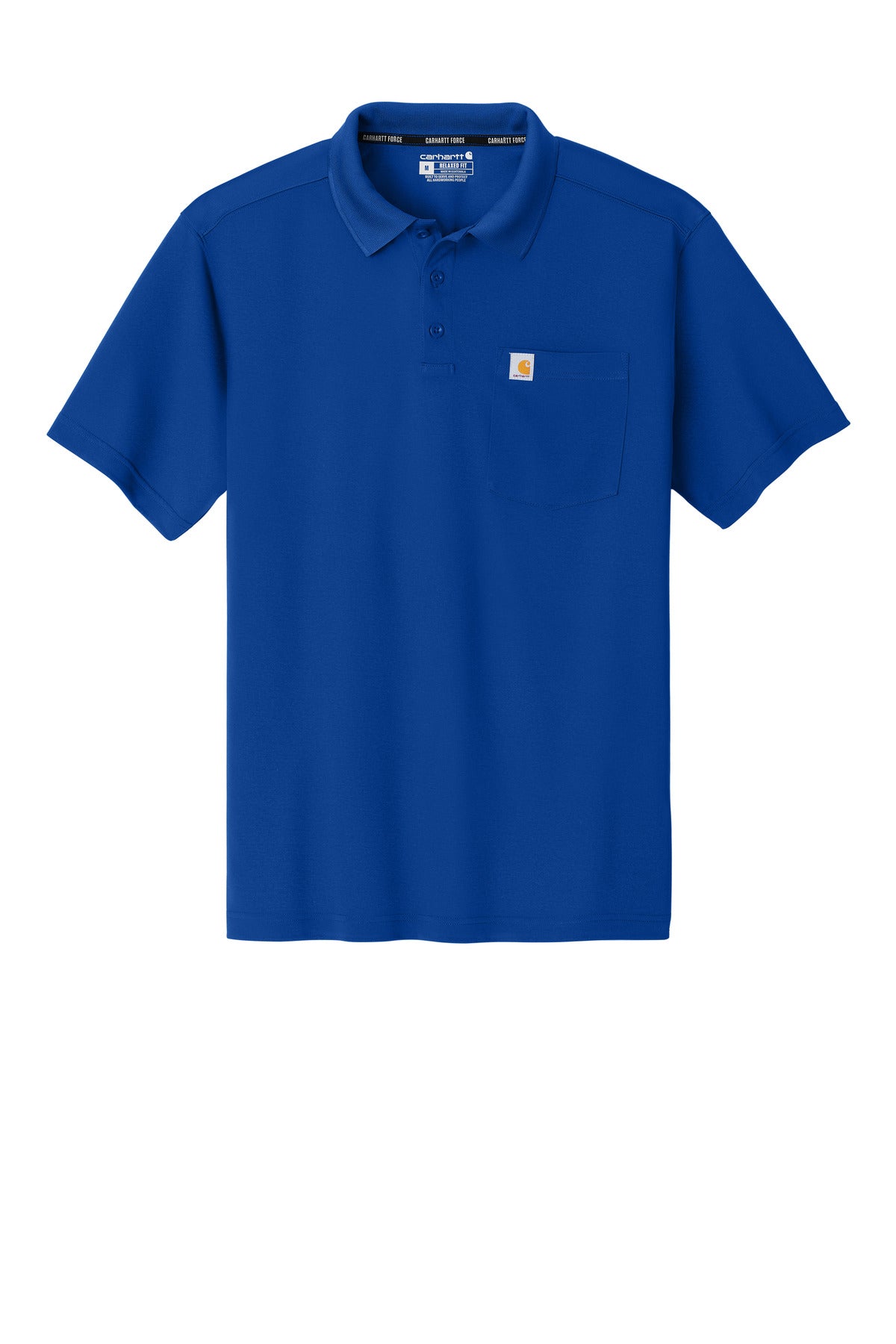 Carhartt Force Snag-Resistant Pocket Polo CT106880 Royal Glass Blue