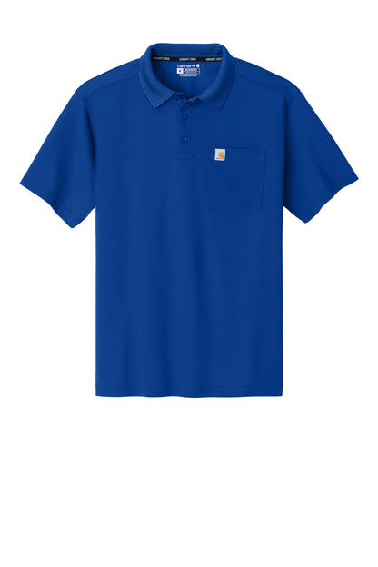 Carhartt Force Snag-Resistant Pocket Polo CT106880 Royal Glass Blue