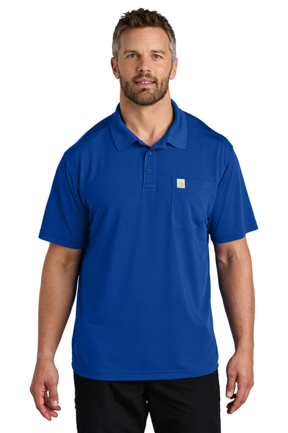 Carhartt Force Snag-Resistant Pocket Polo CT106880 Royal Glass Blue