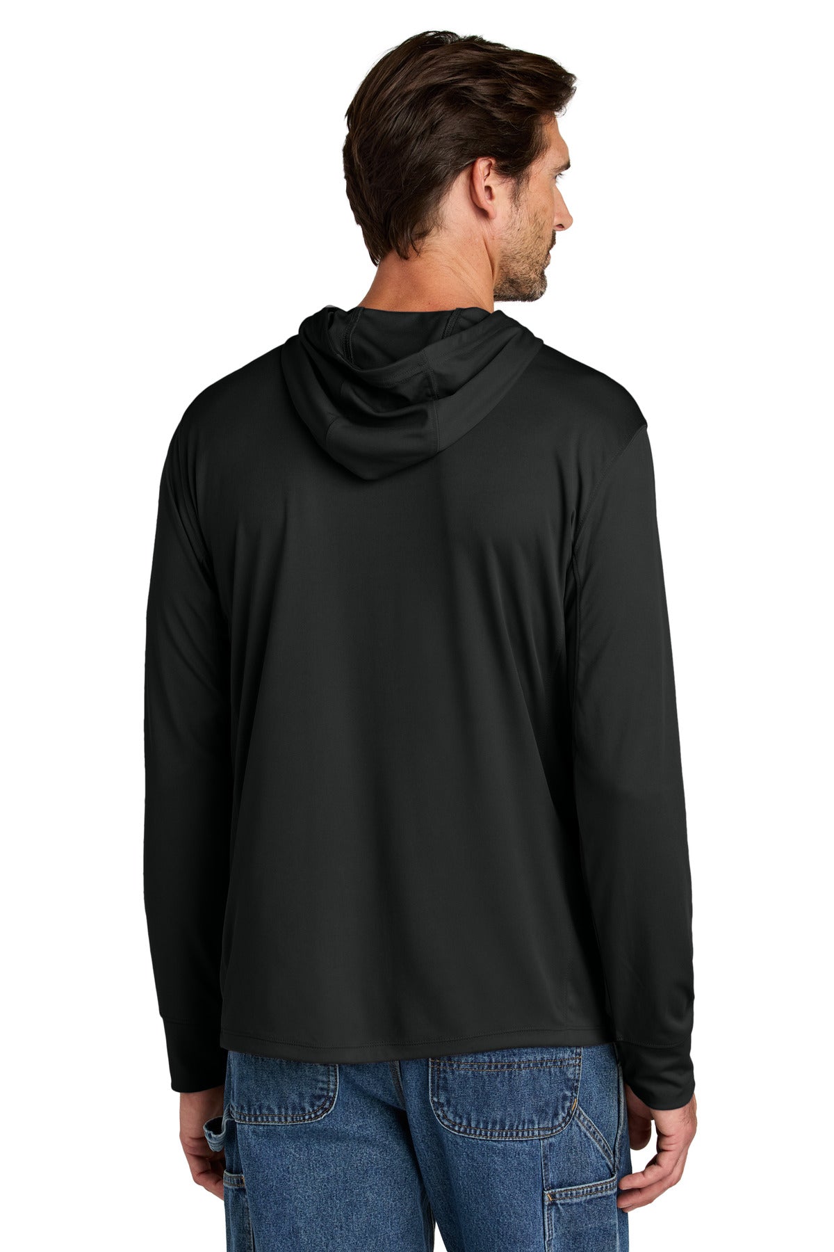 Carhartt Force Sun Defender Long Sleeve Hooded T-Shirt CT106923 Black
