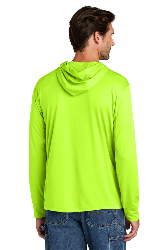 Carhartt Force Sun Defender Long Sleeve Hooded T-Shirt CT106923 Brite Lime