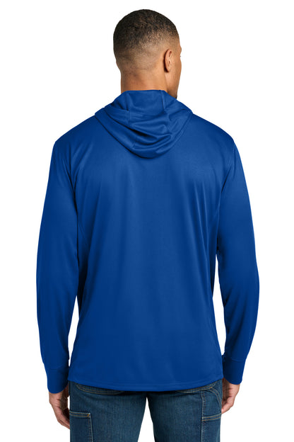Carhartt Force Sun Defender Long Sleeve Hooded T-Shirt CT106923 Royal Glass Blue