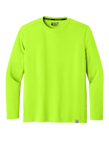 Carhartt Force Sun Defender Long Sleeve T-Shirt CT106972 Brite Lime