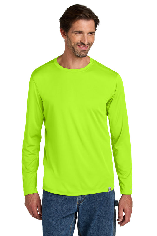 Carhartt Force Sun Defender Long Sleeve T-Shirt CT106972 Brite Lime