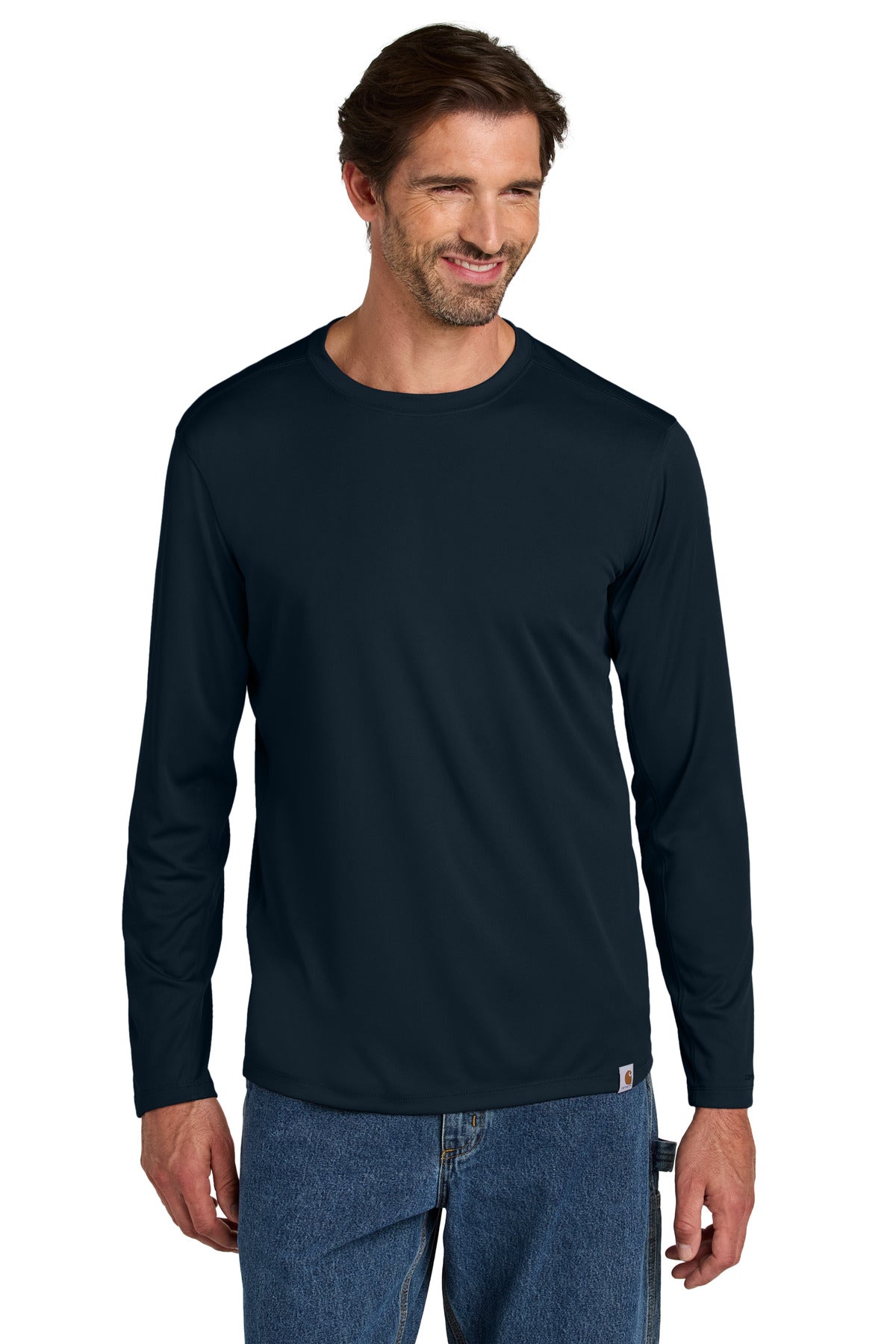 Carhartt Force Sun Defender Long Sleeve T-Shirt CT106972 Navy