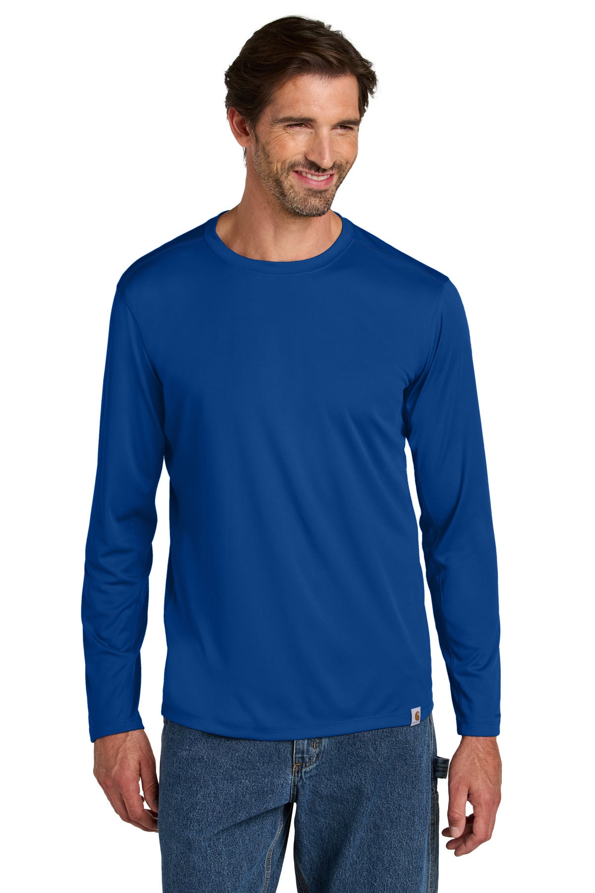 Carhartt Force Sun Defender Long Sleeve T-Shirt CT106972 Royal Glass Blue