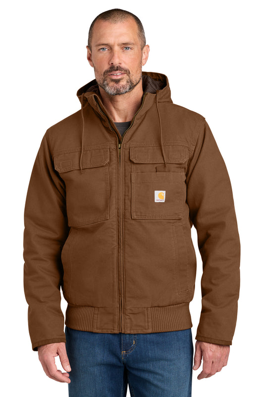 Carhartt Full Swing Washed Duck Active Jac CT106980 Red Duck Brown