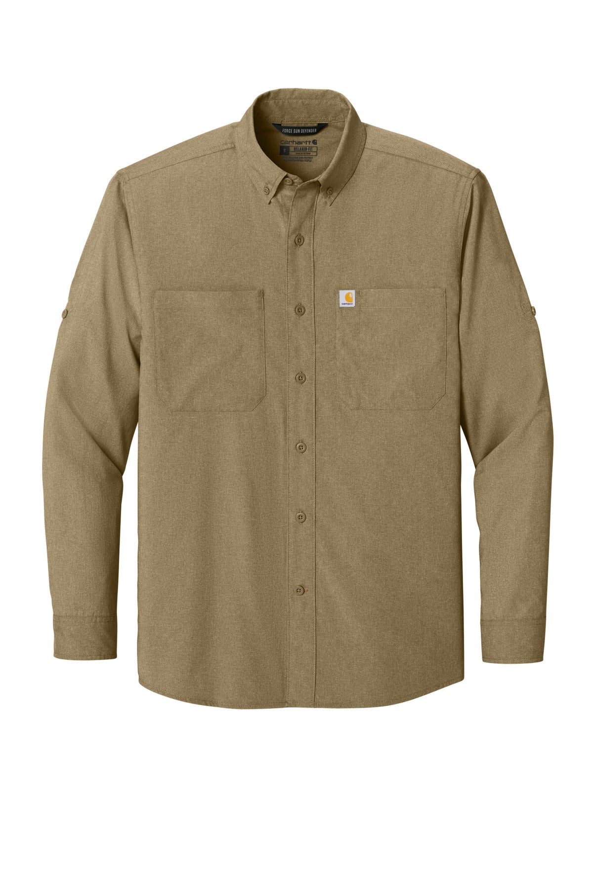 Carhartt Force Sun Defender Long Sleeve Shirt CT107106 Dark Khaki