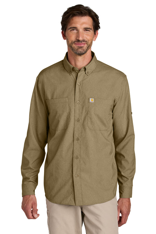 Carhartt Force Sun Defender Long Sleeve Shirt CT107106 Dark Khaki