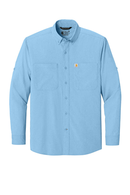 Carhartt Force Sun Defender Long Sleeve Shirt CT107106 Fresh Water Blue