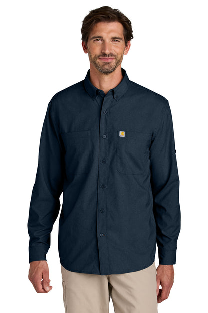 Carhartt Force Sun Defender Long Sleeve Shirt CT107106 Navy