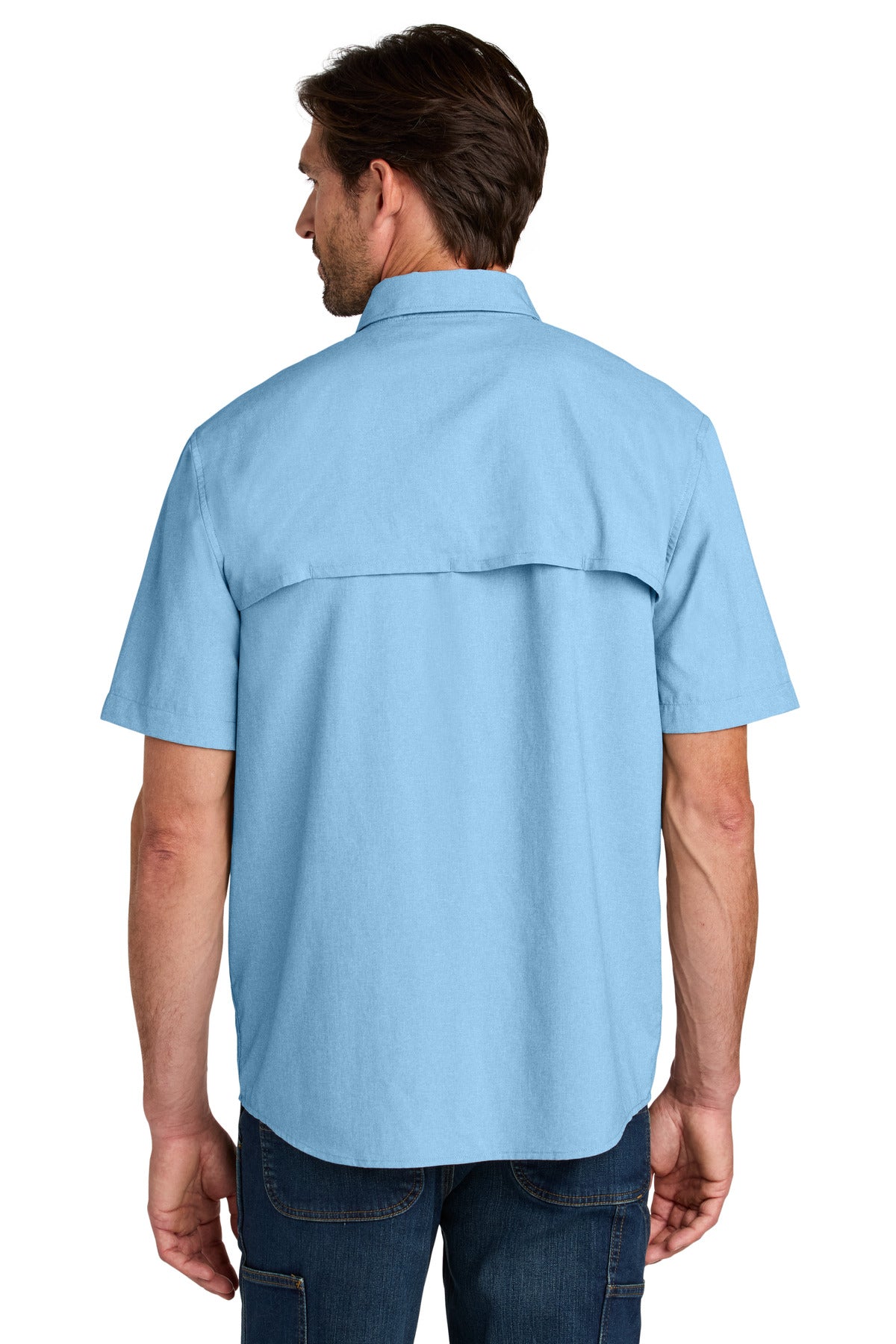 Carhartt Force Sun Defender Short Sleeve Shirt CT107107 Fresh Water Blue