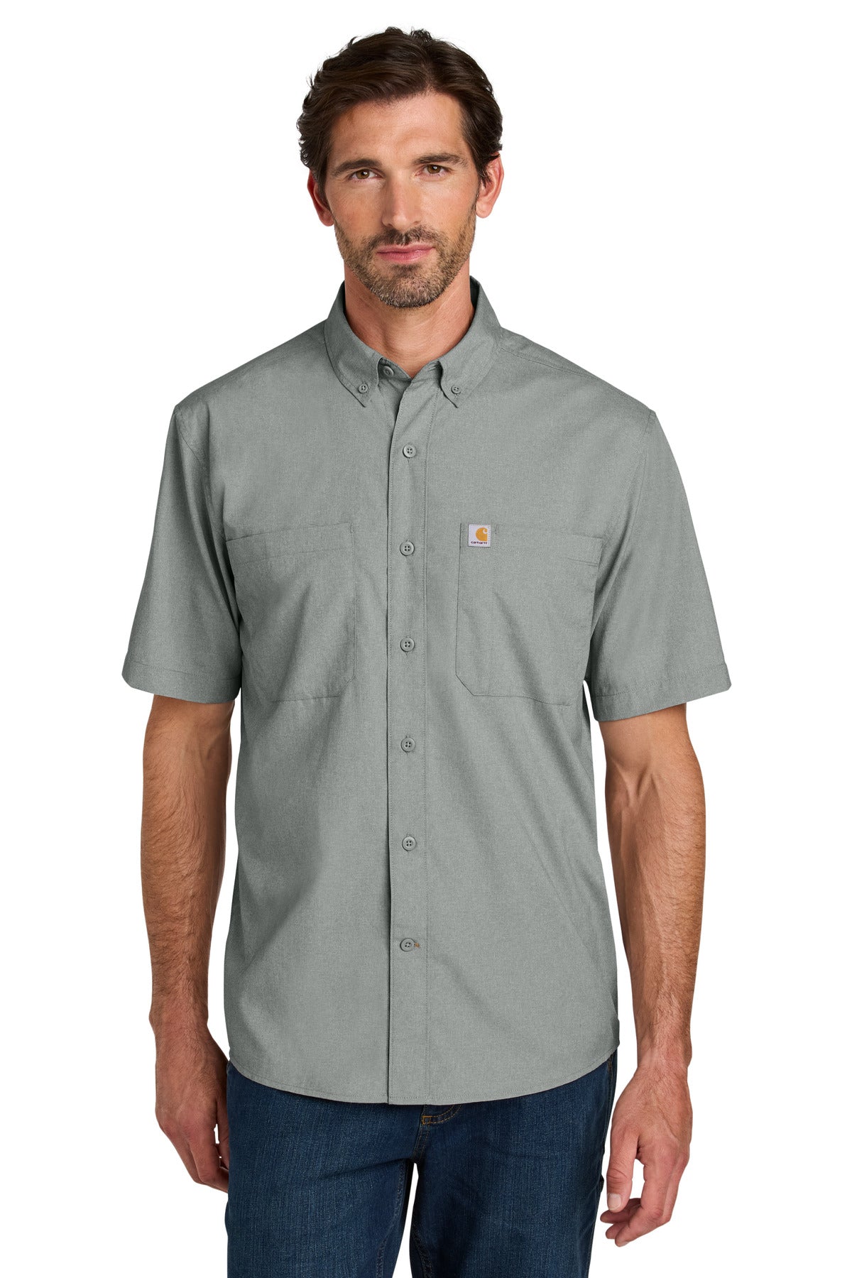 Carhartt Force Sun Defender Short Sleeve Shirt CT107107 Steel