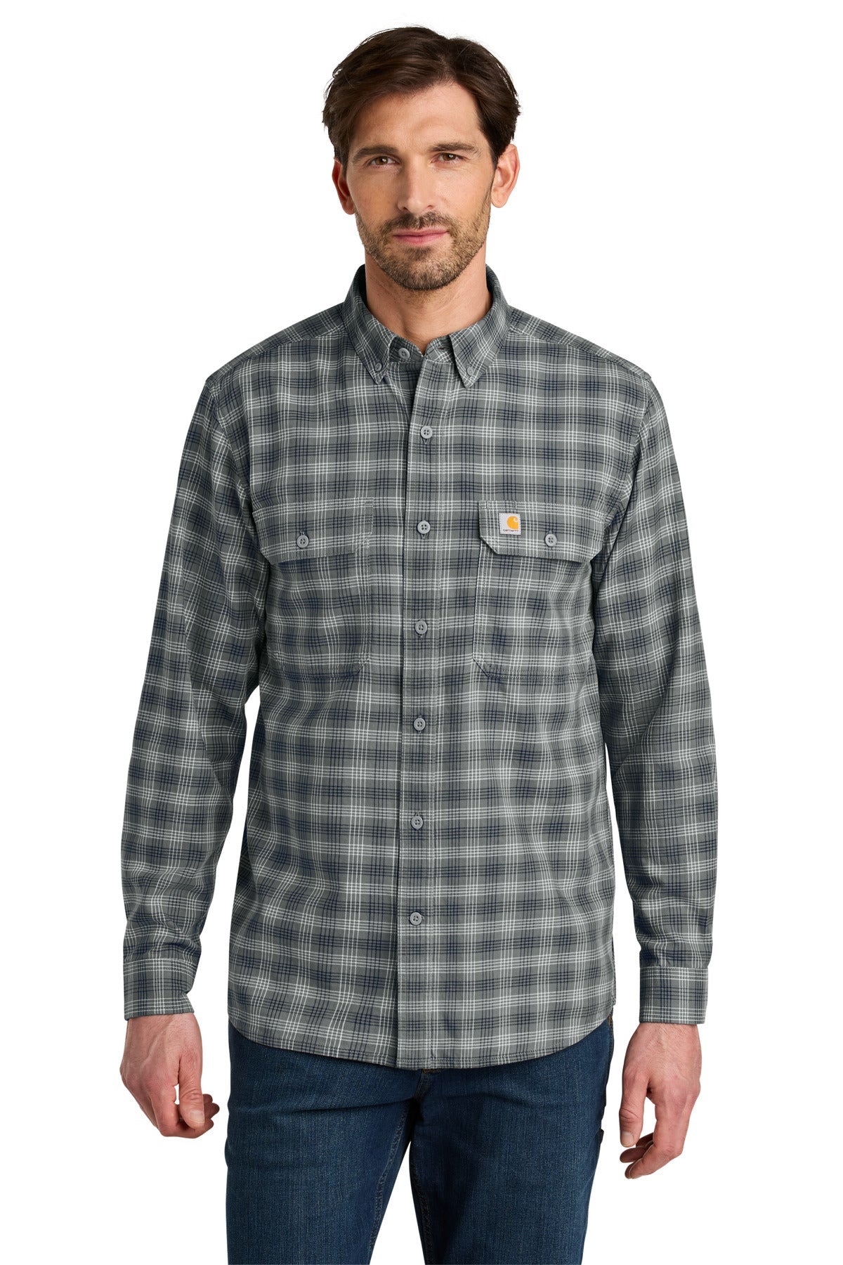 Carhartt Rugged Flex Plaid Long Sleeve Shirt CT107109 image 1