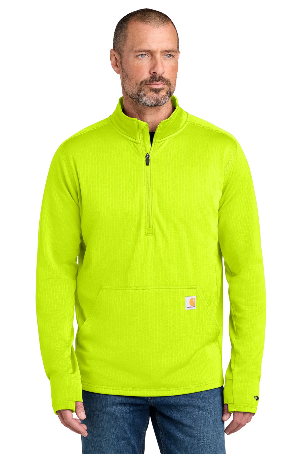 Carhartt Force 1/2-Zip Grid Fleece CT107814 Brite Lime