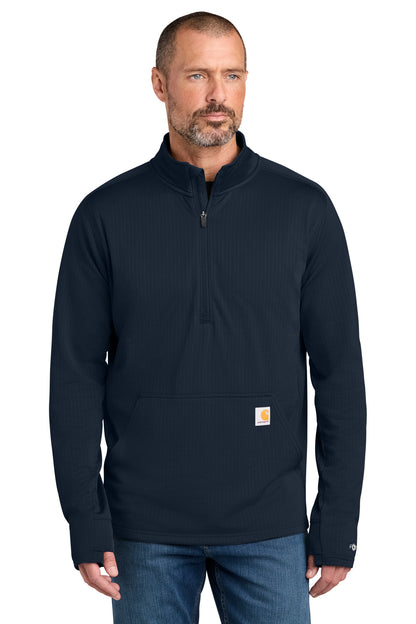 Carhartt Force 1/2-Zip Grid Fleece CT107814 Navy