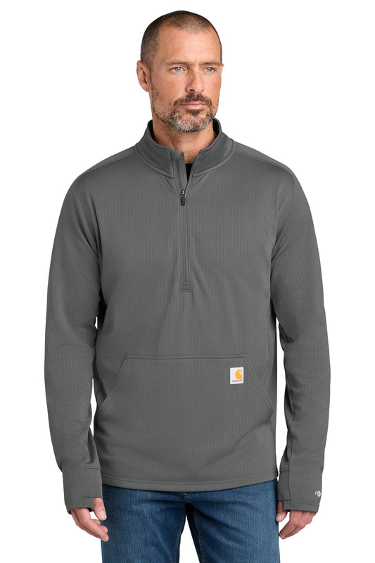 Carhartt Force 1/2-Zip Grid Fleece CT107814 Steel