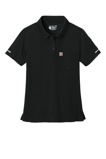 Carhartt Women's FLD & RSCU Polo CTC12119 Black