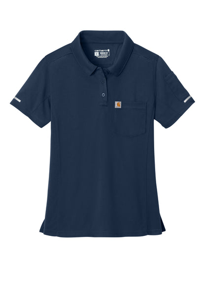 Carhartt Women's FLD & RSCU Polo CTC12119 Dark Navy