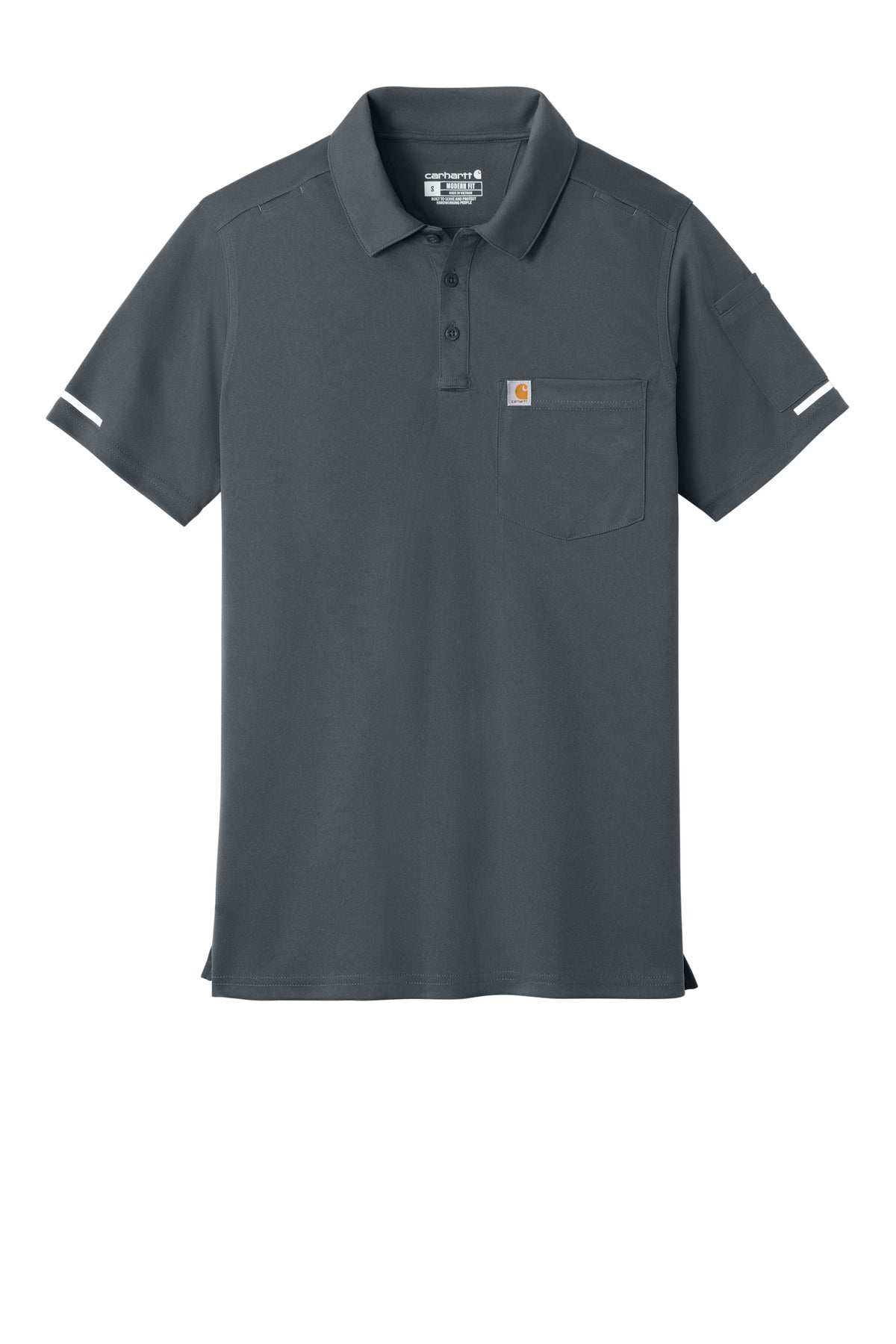 Carhartt FLD & RSCU Polo CTC16119 Pewter