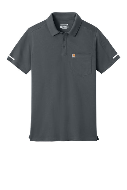 Carhartt FLD & RSCU Polo CTC16119 Pewter