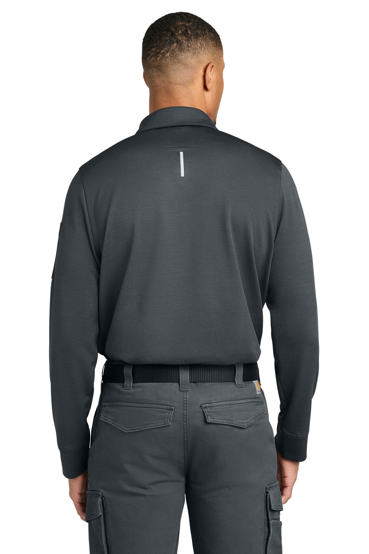 Carhartt FLD & RSCU Long Sleeve Polo CTC16129 Pewter