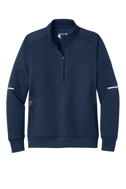 Carhartt Women's FLD & RSCU 1/2-Zip Mid-Layer CTC82912 Dark Navy