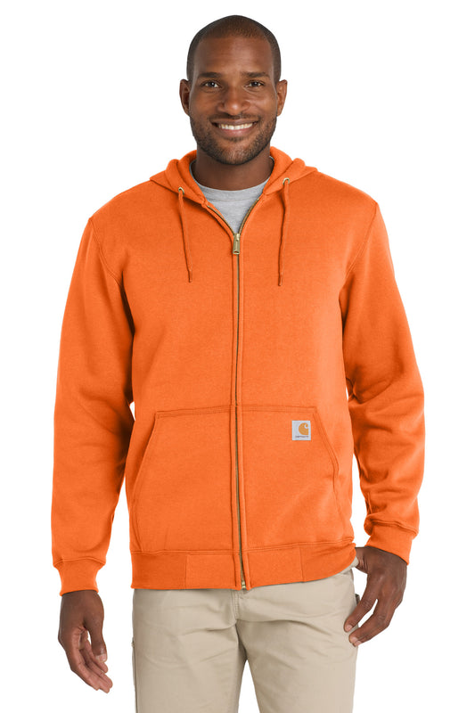 Carhartt  Midweight Hooded Zip-Front Sweatshirt. CTK122 Brite Orange