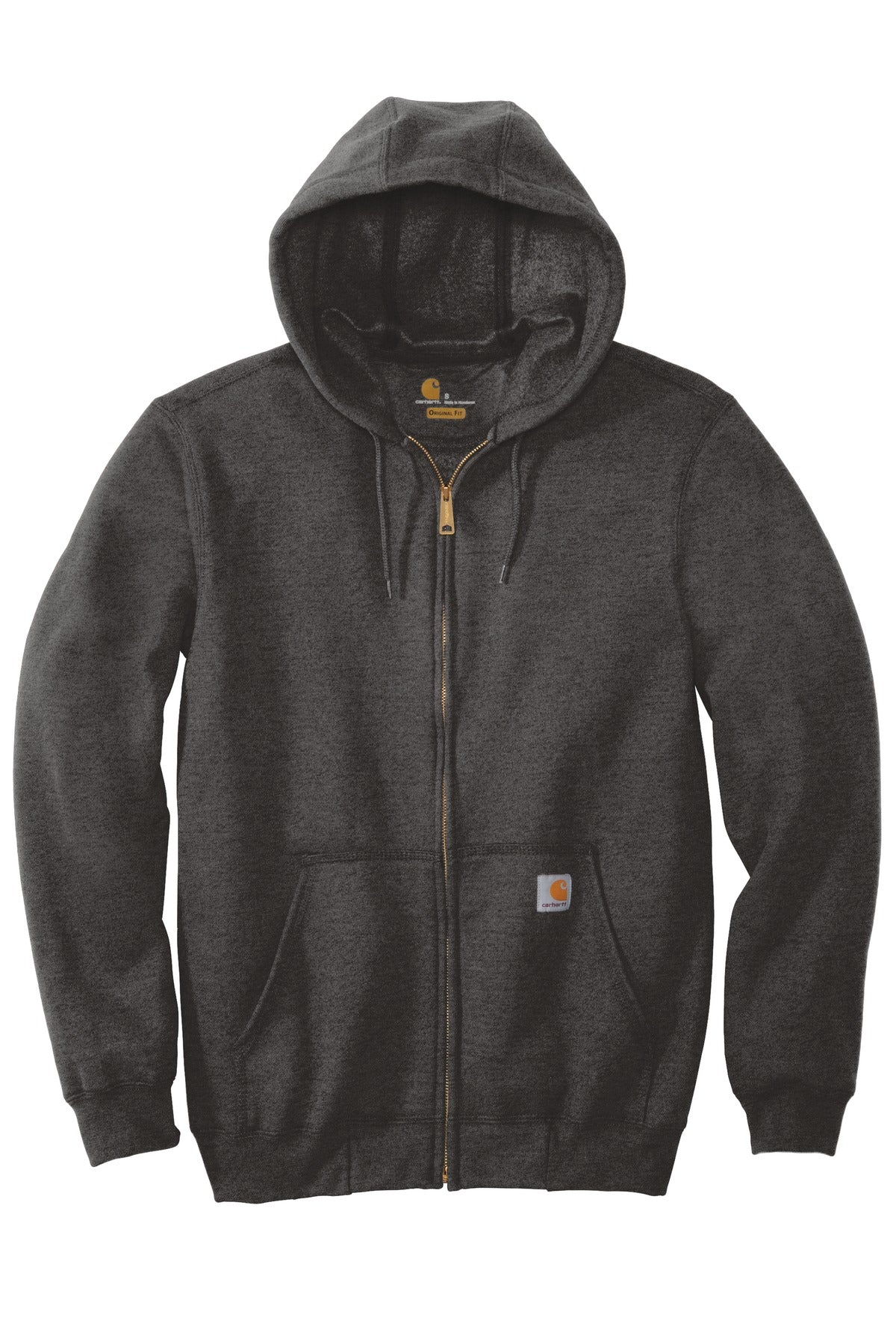 Carhartt  Midweight Hooded Zip-Front Sweatshirt. CTK122 Carbon Heather
